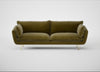 Allora 4 Seater Sofa Smart Luxe Velvet Peridot / Brass