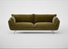 Allora 4 Seater Sofa Smart Luxe Velvet Peridot / Stainless Steel
