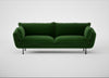 Allora 4 Seater Sofa Smart Velvet Forest / Black