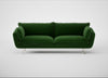 Allora 4 Seater Sofa Smart Velvet Forest / Stainless Steel