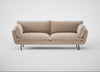 Allora 4 Seater Sofa Smart Velvet Pebble / Black