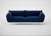 Allora 4 Seater Sofa Cotton Velvet Midnight / Brass