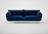 Allora 4 Seater Sofa Cotton Velvet Midnight / Stainless Steel