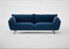 Allora 4 Seater Sofa Cotton Velvet Petrol / Black