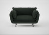 Allora Loveseat Boucle Fern / Black