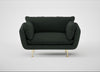 Allora Loveseat Boucle Fern / Brass