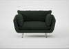 Allora Loveseat Boucle Fern / Stainless Steel