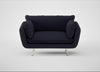 Allora Loveseat Boucle Indigo / Stainless Steel
