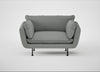 Allora Loveseat Boucle Steel / Black