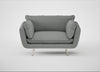 Allora Loveseat Boucle Steel / Stainless Steel