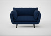 Allora Loveseat Broad Weave Lagoon / Black