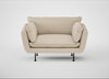 Allora Loveseat Brushed Cotton Oat / Black