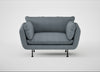 Allora Loveseat Capelo Linen-Cotton Mineral / Black