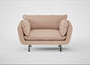 Allora Loveseat Capelo Linen-Cotton Rosedale / Black