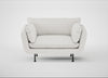 Allora Loveseat Capelo Linen-Cotton Sea Salt / Black