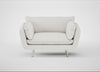 Allora Loveseat Capelo Linen-Cotton Sea Salt / Stainless Steel