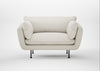Allora Loveseat Chunky Boucle Ecru / Black