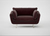 Allora Loveseat Smart Luxe Velvet Acorn / Stainless Steel