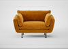 Allora Loveseat Smart Luxe Velvet Cognac / Black