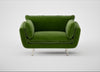 Allora Loveseat Smart Luxe Velvet Grass / Stainless Steel