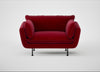 Allora Loveseat Smart Luxe Velvet Mulberry / Black