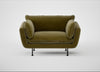 Allora Loveseat Smart Luxe Velvet Peridot / Black