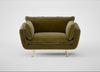 Allora Loveseat Smart Luxe Velvet Peridot / Brass