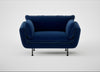 Allora Loveseat Smart Velvet Dusk / Black