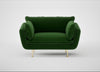 Allora Loveseat Smart Velvet Forest / Brass