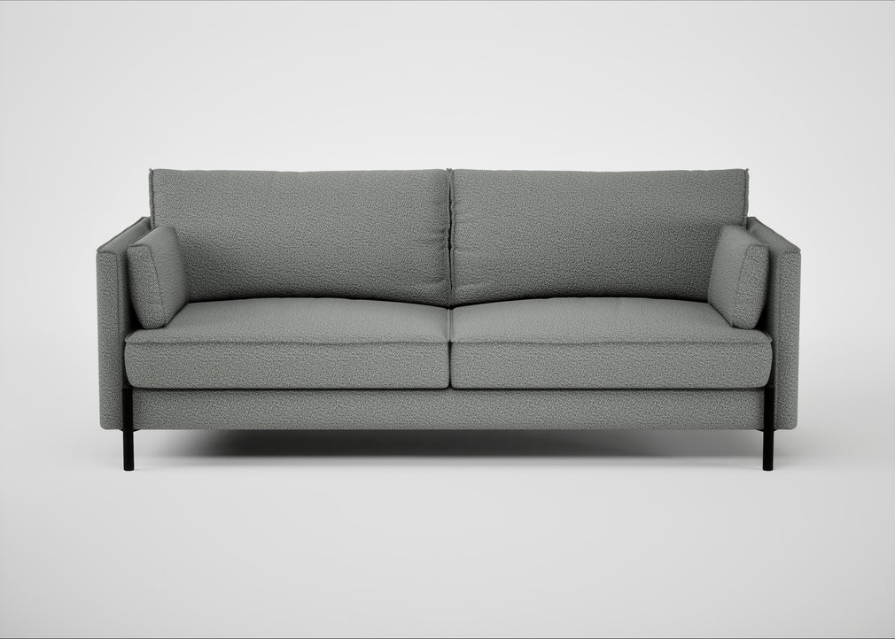 Tortona 3 Seater Sofa Boucle Steel