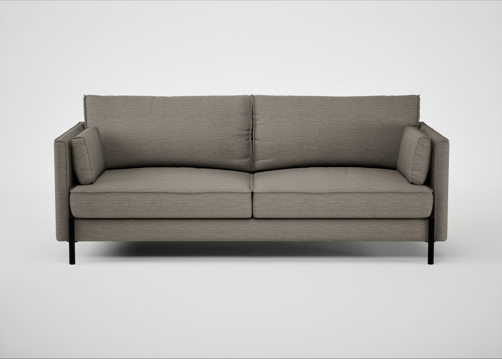 Tortona 3 Seater Sofa Broad Weave Pebble