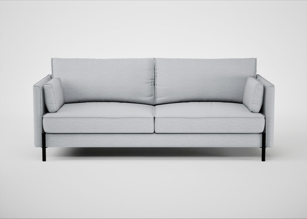 Tortona 3 Seater Sofa Broad Weave Tin