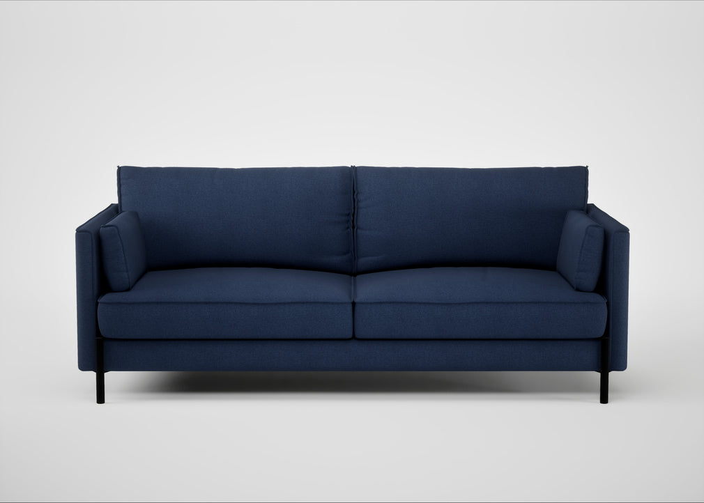 Tortona 3 Seater Sofa Capelo Linen-Cotton Inkspot