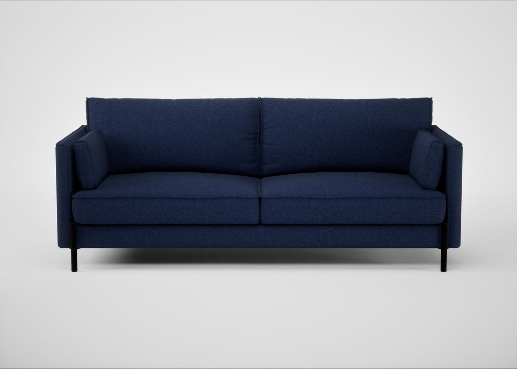 Tortona 3 Seater Sofa Melton Wool New Navy