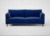 Tortona 3 Seater Sofa Smart Luxe Velvet Azure