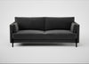 Tortona 3 Seater Sofa Smart Luxe Velvet Nickel