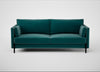 Tortona 3 Seater Sofa Smart Luxe Velvet Ocean Green