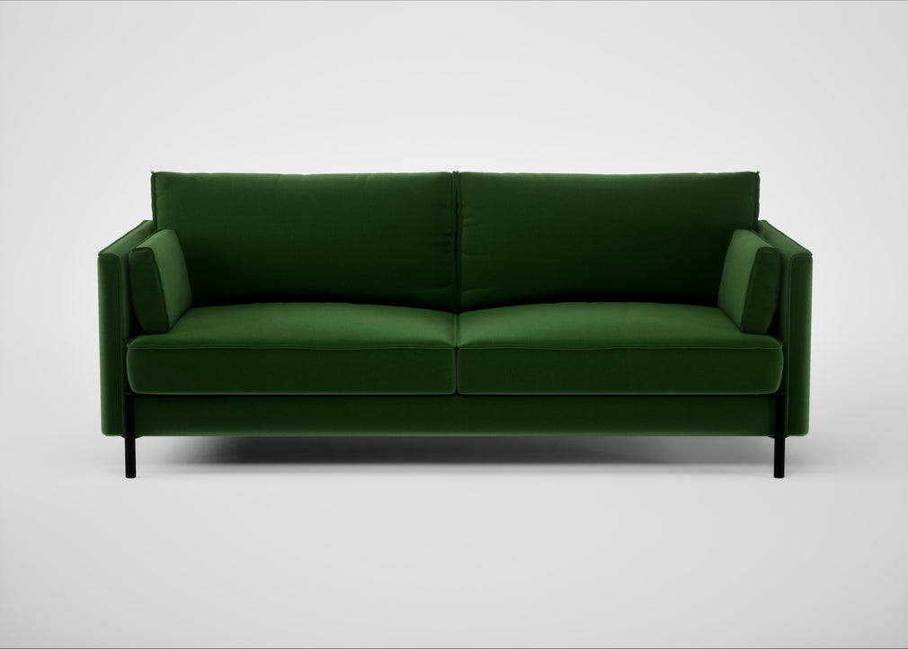 Tortona 3 Seater Sofa Smart Velvet Forest