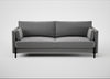 Tortona 3 Seater Sofa Smart Velvet Mercury