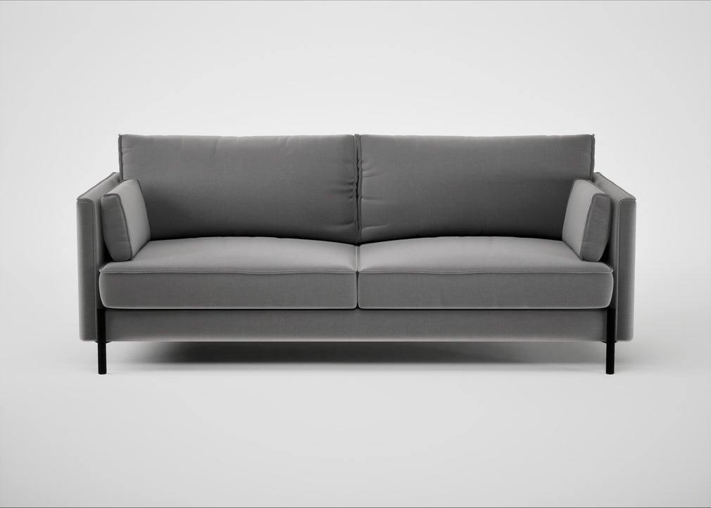 Tortona 3 Seater Sofa Smart Velvet Mercury