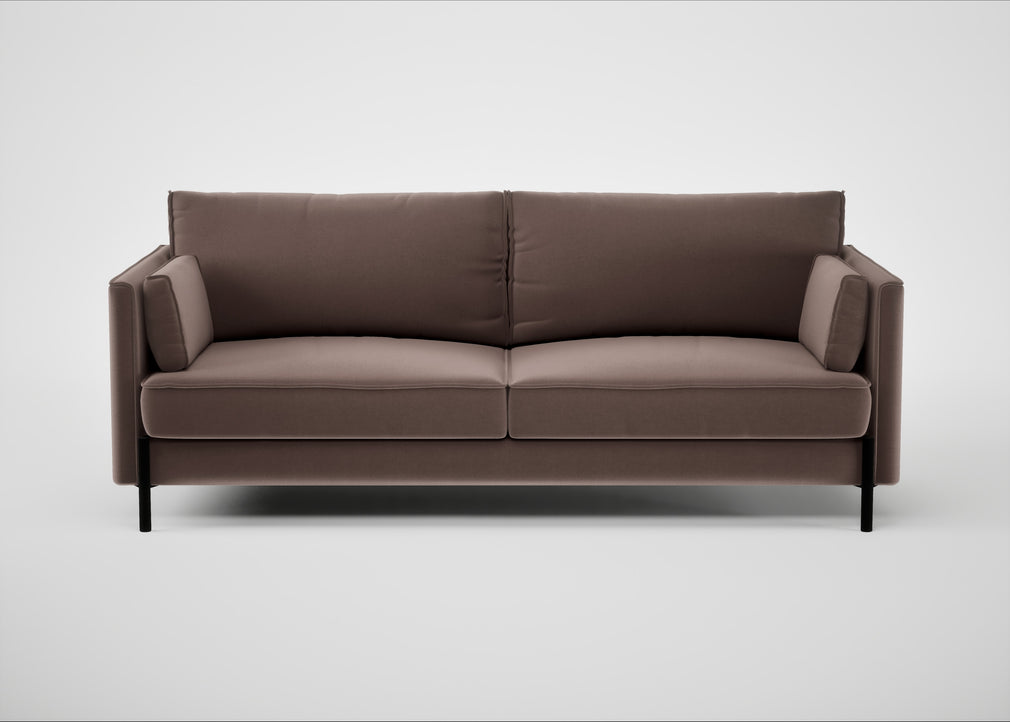 Tortona 3 Seater Sofa Smart Velvet Mouse