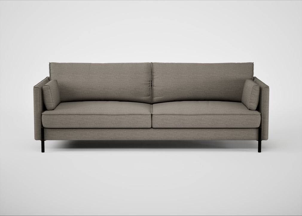 Tortona 4 Seater Sofa Broad Weave Pebble