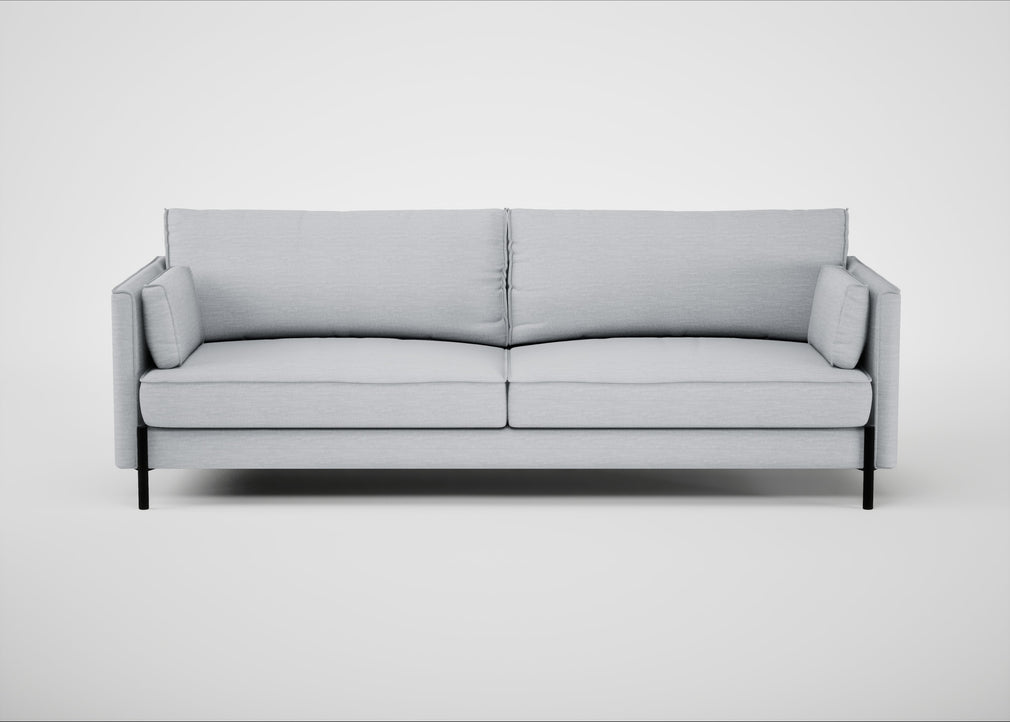 Tortona 4 Seater Sofa Broad Weave Tin