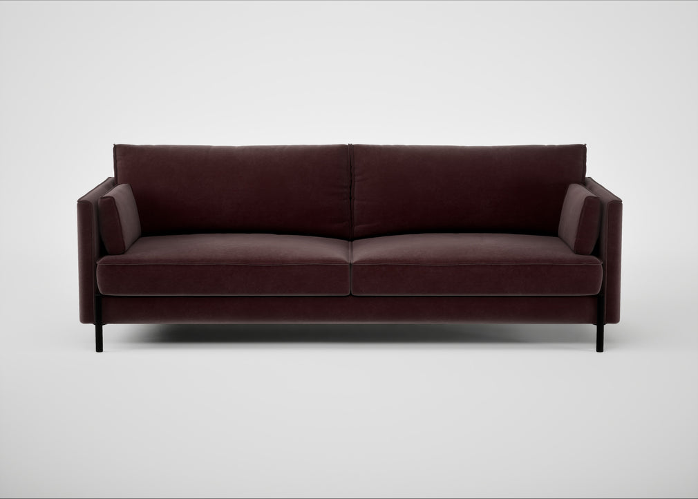 Tortona 4 Seater Sofa Smart Luxe Velvet Acorn