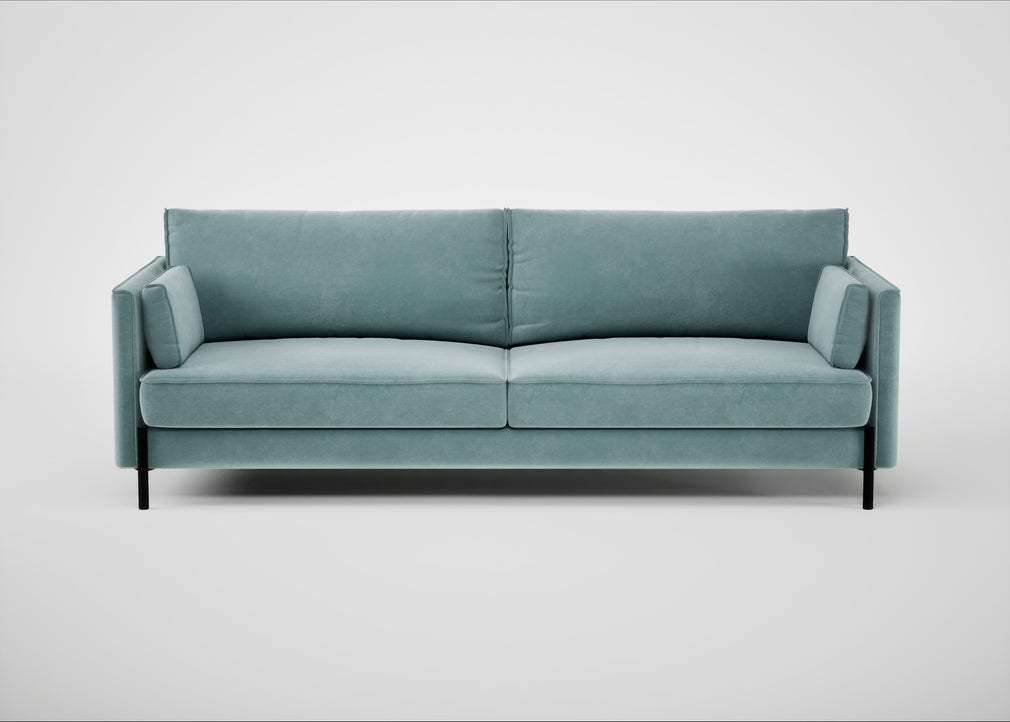 Tortona 4 Seater Sofa Smart Luxe Velvet Mineral Blue