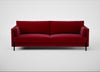 Tortona 4 Seater Sofa Smart Luxe Velvet Mulberry