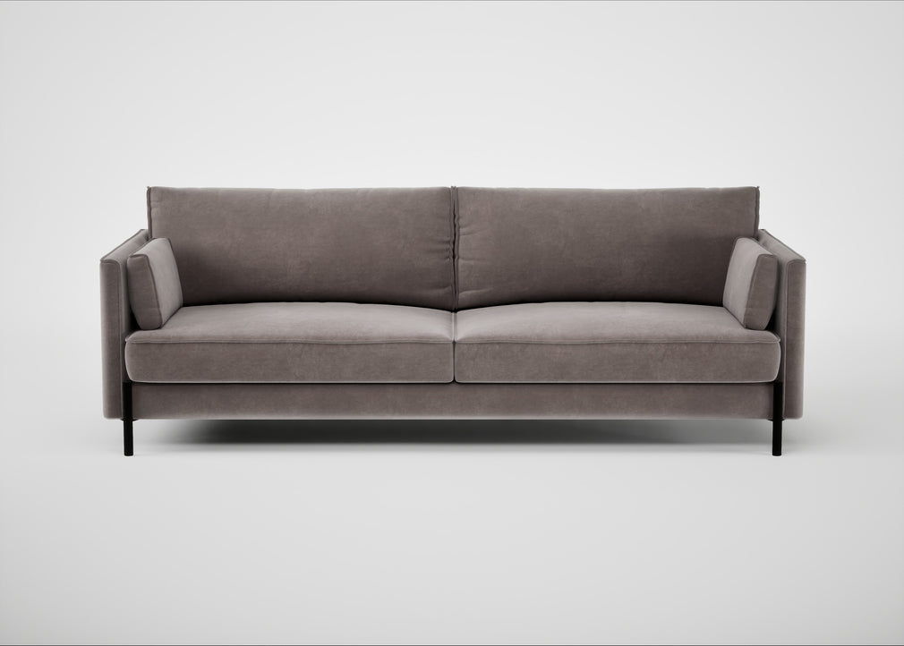 Tortona 4 Seater Sofa Smart Luxe Velvet Mushroom