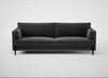 Tortona 4 Seater Sofa Smart Luxe Velvet Nickel