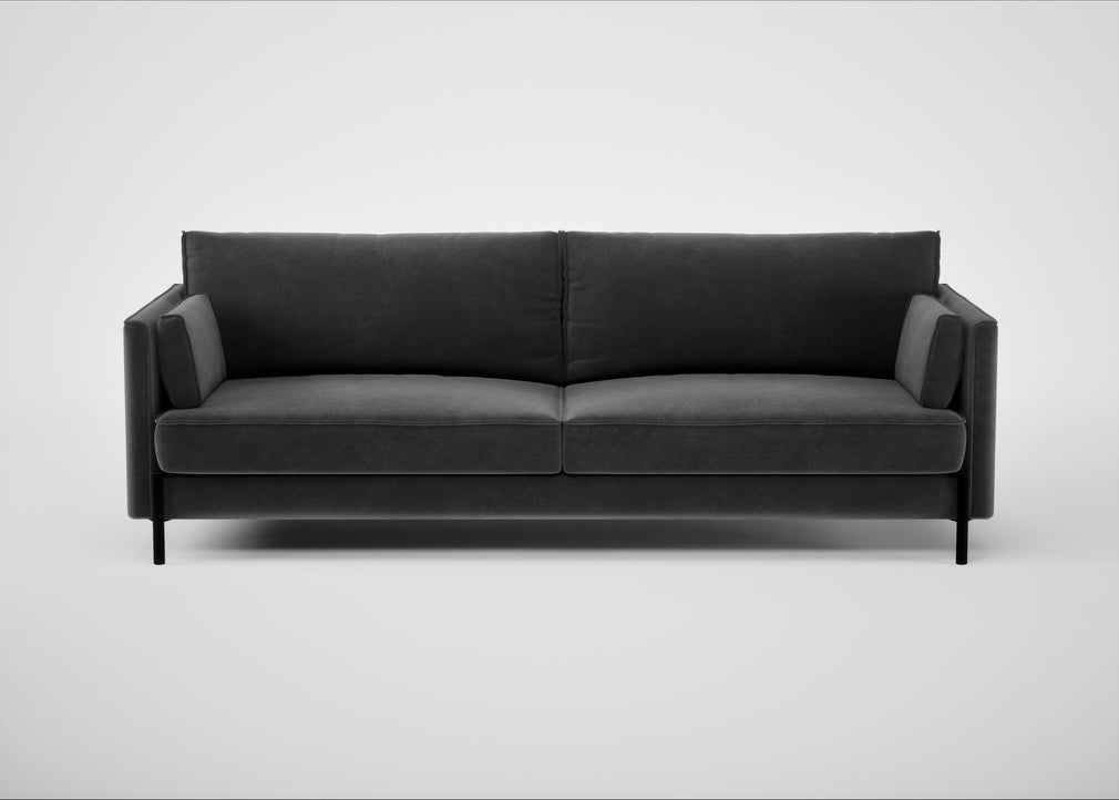 Tortona 4 Seater Sofa Smart Luxe Velvet Nickel