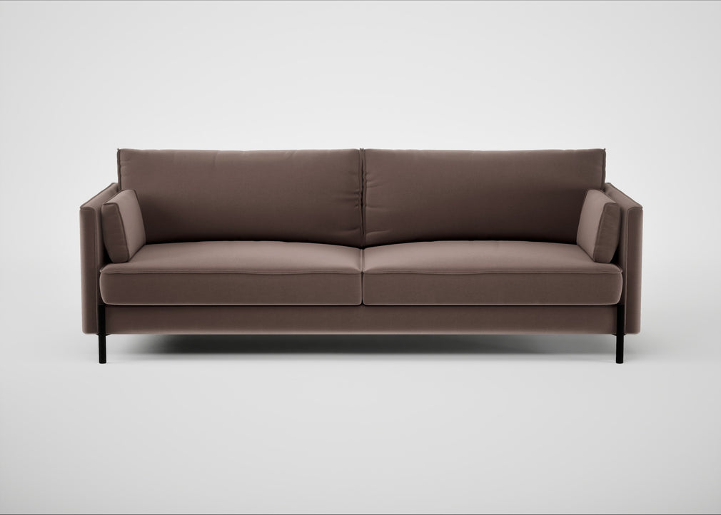 Tortona 4 Seater Sofa Smart Velvet Mouse